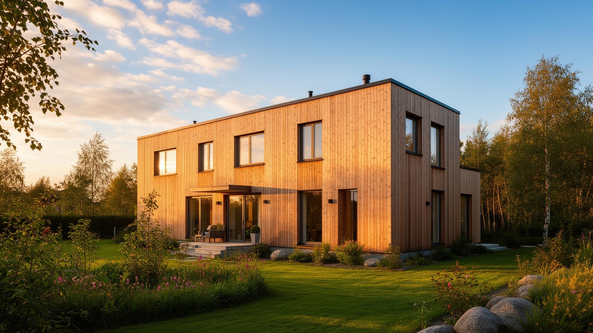 Nybyggt modernt trähus – Husglädje bygger skräddarsydda trähus i hela Sverige